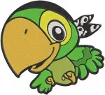 Jake And The Never Land Pirates Skully The Parrot And Izzy Various Poses - Filled Embroidery Design - 3422