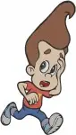 Jimmy Neutron Boy Genius Jimmy Eating Standing Sheen Estevez Carl Wheezer - Filled Embroidery Design - 3437