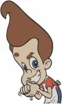 Jimmy Neutron Boy Genius Jimmy Eating Standing Sheen Estevez Carl Wheezer - Filled Embroidery Design - 3438