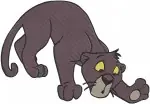 Jungle Book Bagheera The Panther Various Poses And Baloo Bear Cub Characters - Filled Embroidery Design - 3480