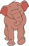 Jungle Book Colonel Hathi And Elephants Including Baby Hathi Jr Marching Poses - Filled Embroidery Design - 3492