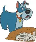 Disney Dogs - Jock The Scottish Terrier - Dodger From Oliver And Company - Classic Canine Friends - Filled Embroidery Design - 3530