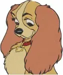 Lady And The Tramp - Lady The Graceful Cocker Spaniel - Multiple Poses - Disney Animation - Filled Embroidery Design - 3544