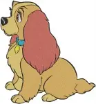 Lady And The Tramp - Lady - Scamp In Basket - Jock And Trusty Friends - Classic Dog Pack - Filled Embroidery Design - 3578