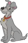 Lady And The Tramp - Tramp The Charming Street Dog - Various Action Poses - Disney Animation - Filled Embroidery Design - 3591