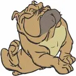 Disney Dogs - Lady With Bone Landt - Trusty Landt - Georgette Oliver And Co - Canine Friends - Filled Embroidery Design - 3612