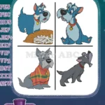 Disney Dogs - Jock The Scottish Terrier - Dodger From Oliver And Company - Classic Canine Friends - Filled Embroidery Design - Instant Download