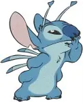 Disney Lilo Stitch Pleakley Disguise David Lifeguard Nani Stitch Alien Form - Filled Embroidery Design - 3723