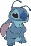 Disney Lilo Stitch Surfing Pink Car Ride Stitch Alien Form Cute And Fluffy Set - Filled Embroidery Design - 3736
