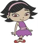 Disney Little Einsteins Quincy Musician June Dancer Group Friends Performing - Filled Embroidery Design - 3748