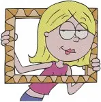 Lizzie Mcguire Animated Lizzie Various Poses In Frame And With Flowers - Filled Embroidery Design - 3804