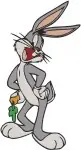 Looney Tunes Bugs Bunny Santa Banjo Daffy Duck Saxophone Classic Characters - Filled Embroidery Design - 3823