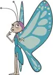 Maya The Bee And Friends Butterfly Grasshopper And Beetle Insect Characters - Filled Embroidery Design - 3874