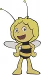 Maya The Bee And Ant Friend Various Character Poses And Interactions Clip - Filled Embroidery Design - 3882