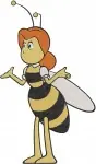 Maya The Bee And Friends - Willy The Bee - Barry The Fly - Shelby The Snail - Insect Adventures - Filled Embroidery Design - 3884