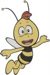 Maya The Bee And Friends - Willy The Bee - Barry The Fly - Shelby The Snail - Insect Adventures - Filled Embroidery Design - 3887