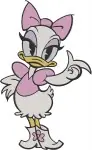 Disney Classics - Daisy Duck And Donald Duck - Sweethes And Solo Poses - Coon Couple - Filled Embroidery Design - 3888