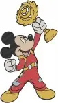 Mickey And The Roadster Racers - Donald Duck And Mickey Mouse Racing Cars - Trophy And Speed - Filled Embroidery Design - 3922