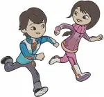 Miles From Tomorrowland - Miles Callisto And Loretta Callisto Siblings - Merc The Robo Ostrich - Space - Filled Embroidery Design - 3929