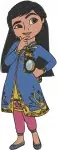 Disney Junior And Classics - Mira Royal Detective - Baloo The Bear Jungle Book - Timon Lion King - Crossover - Filled Embroidery Design - 3941