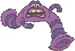 Monsters Inc - Thaddeus Bile Purple Monster - Scary Poses From Scarer Training - Pixar Character - Filled Embroidery Design - 3978