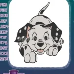 Playful Spotted Dalmatian Puppy Embroidery Designs for Pet Lovers - Instant Download