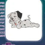 Sweet Disney 101 Dalmatians Puppy Resting Embroidery Designs - Instant Download
