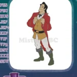 Gaston Beauty and the Beast Proud Villain Embroidery Designs - Instant Download