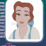 Belle from Beauty and the Beast princess embroidery designs - Instant Download