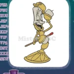 Charming Lumiere Candelabra Disney Movie Character Embroidery Designs - Instant Download
