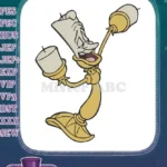 Lumiere the Enchanted Candelabra Disney Character Embroidery Designs - Instant Download