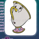 Adorable Chip Teacup Character Beauty and the Beast Embroidery Designs - Instant Download