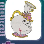 Beloved Disney Beauty and the Beast Mrs. Potts Chip embroidery designs - Instant Download