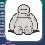 Baymax Big Hero 6 Cartoon Robot Character Embroidery Designs - Instant Download