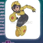Gogo Tomago Big Hero 6 Superhero Mag-Lev Disks Embroidery Designs - Instant Download