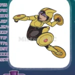 Action Go Go Tomago Big Hero 6 superhero embroidery designs - Instant Download