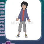 Friendly Hiro Hamada Big Hero 6 cartoon boy embroidery designs - Instant Download