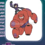 Big Hero 6 Hiro Baymax armored suit embroidery designs - Instant Download