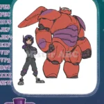 Big Hero 6 Gogo Tomago and Armored Baymax embroidery designs - Instant Download
