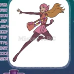 Dynamic Honey Lemon Big Hero 6 superhero character embroidery designs - Instant Download