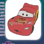 Lightning McQueen Disney Cars Movie Character Embroidery Designs - Instant Download