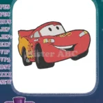 Disney Pixar Lightning McQueen 95 race car embroidery designs - Instant Download