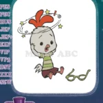 Dizzy Chicken Little with Stars and Glasses Embroidery Designs - Instant Download