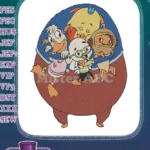 Disney Chicken Little and friends cartoon characters embroidery designs - Instant Download