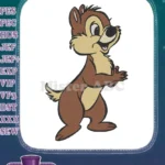 Mischievous Disney Dale Chipmunk Character Embroidery Designs - Instant Download
