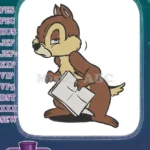 Tired Dale Chip 'n Dale Character Embroidery Designs - Instant Download
