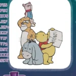 Winnie the Pooh and Friends London Adventure Embroidery Designs - Instant Download