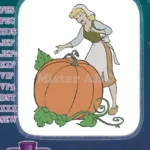 Cinderella Pumpkin Fairy Tale Princess Embroidery Designs - Instant Download