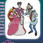Cinderella Stepmother Stepsister Prince Charming Slipper Try Embroidery Designs - Instant Download