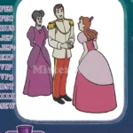 Elegant Cinderella Prince Charming Stepmother classic fairy tale embroidery designs - Instant Download